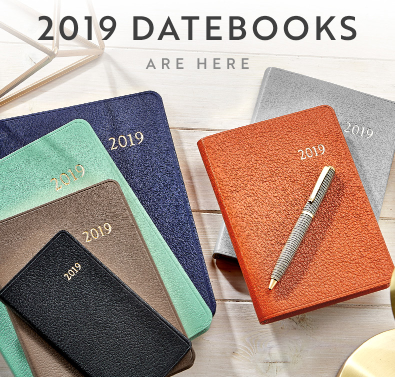 2019 Graphic Image Leather Bound Datebooks and Planners